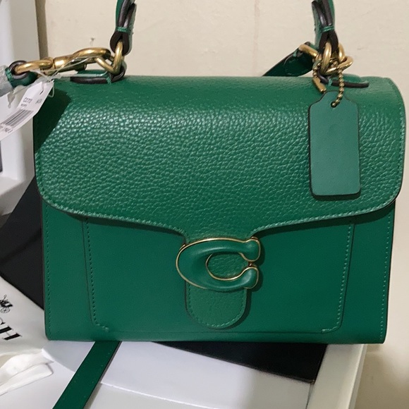 Coach Tabby Top 20 Mixed leather Green - Picture 2 of 9